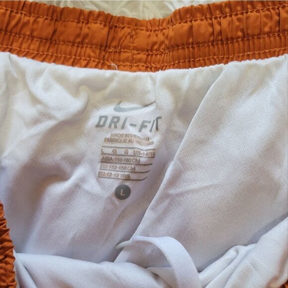 Nike Orange and White Athletic Shorts - Picture 3 of 4